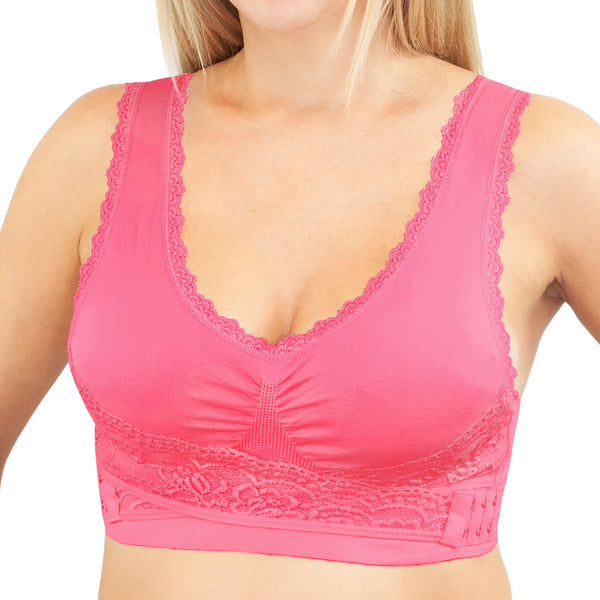 Criss-Cross Lift Bra - Fuchsia