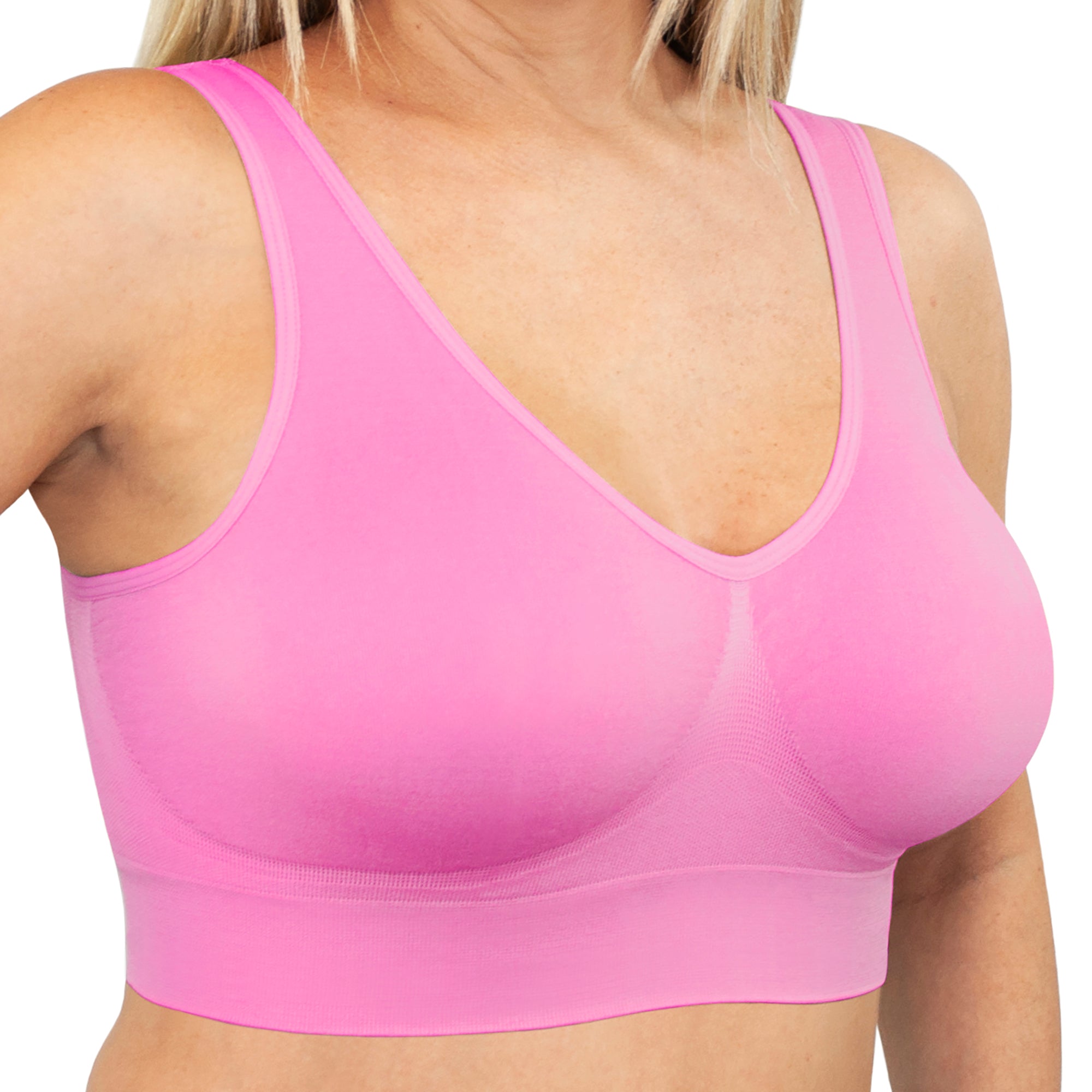 Super-Lift Comfort Bra - Pink – Primo Comfort Specials