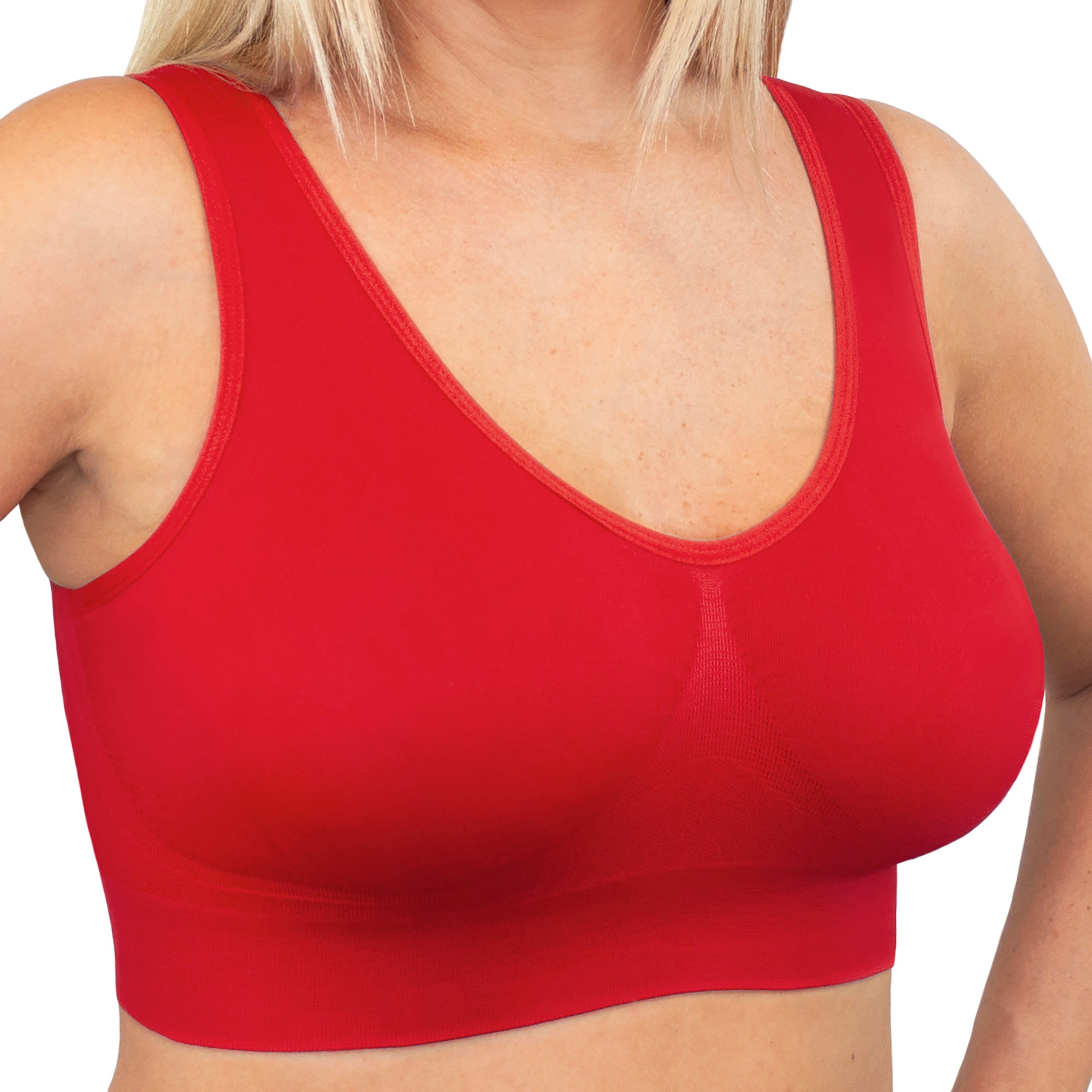 Super-Lift Comfort Bra - Red – Primo Comfort Specials